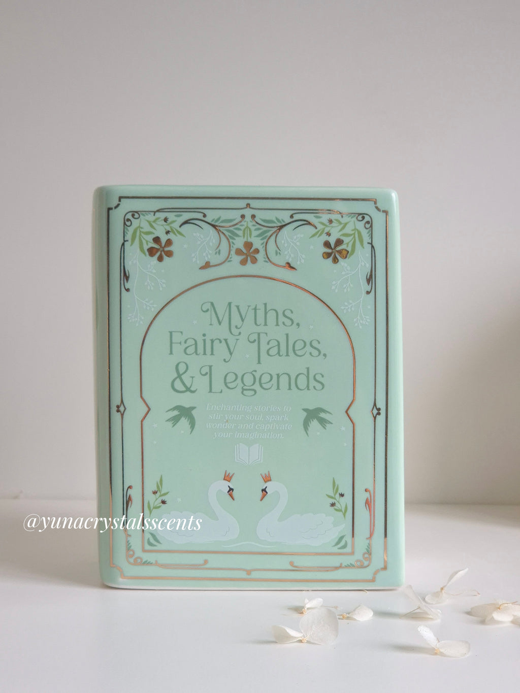 Bookish Ceramic Vase - Sage Green
