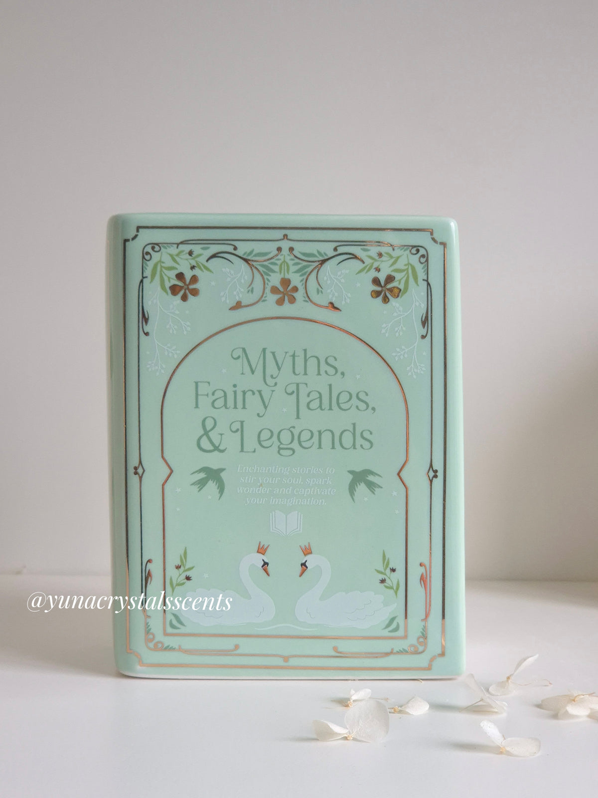 Bookish Ceramic Vase - Sage Green