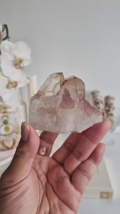 Haematite Quartz Cluster
