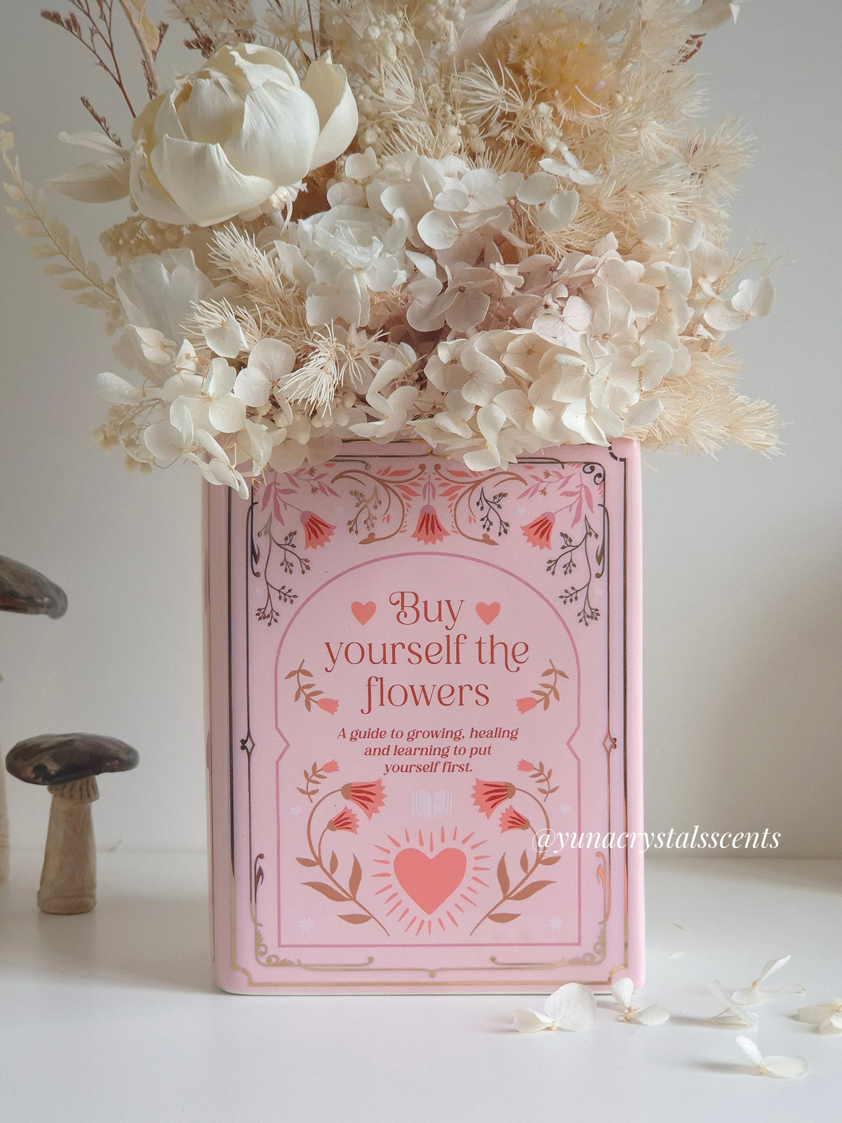 Bookish Ceramic Vase - Pink