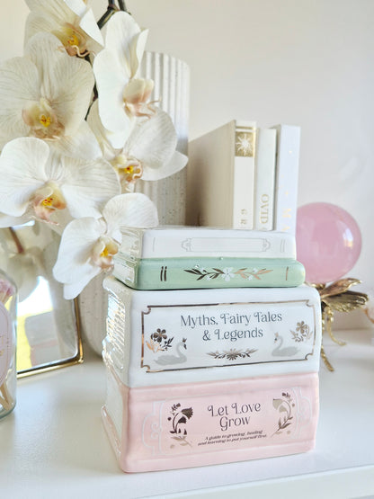 Stack of Pastel Books Wax & Oil Warmer