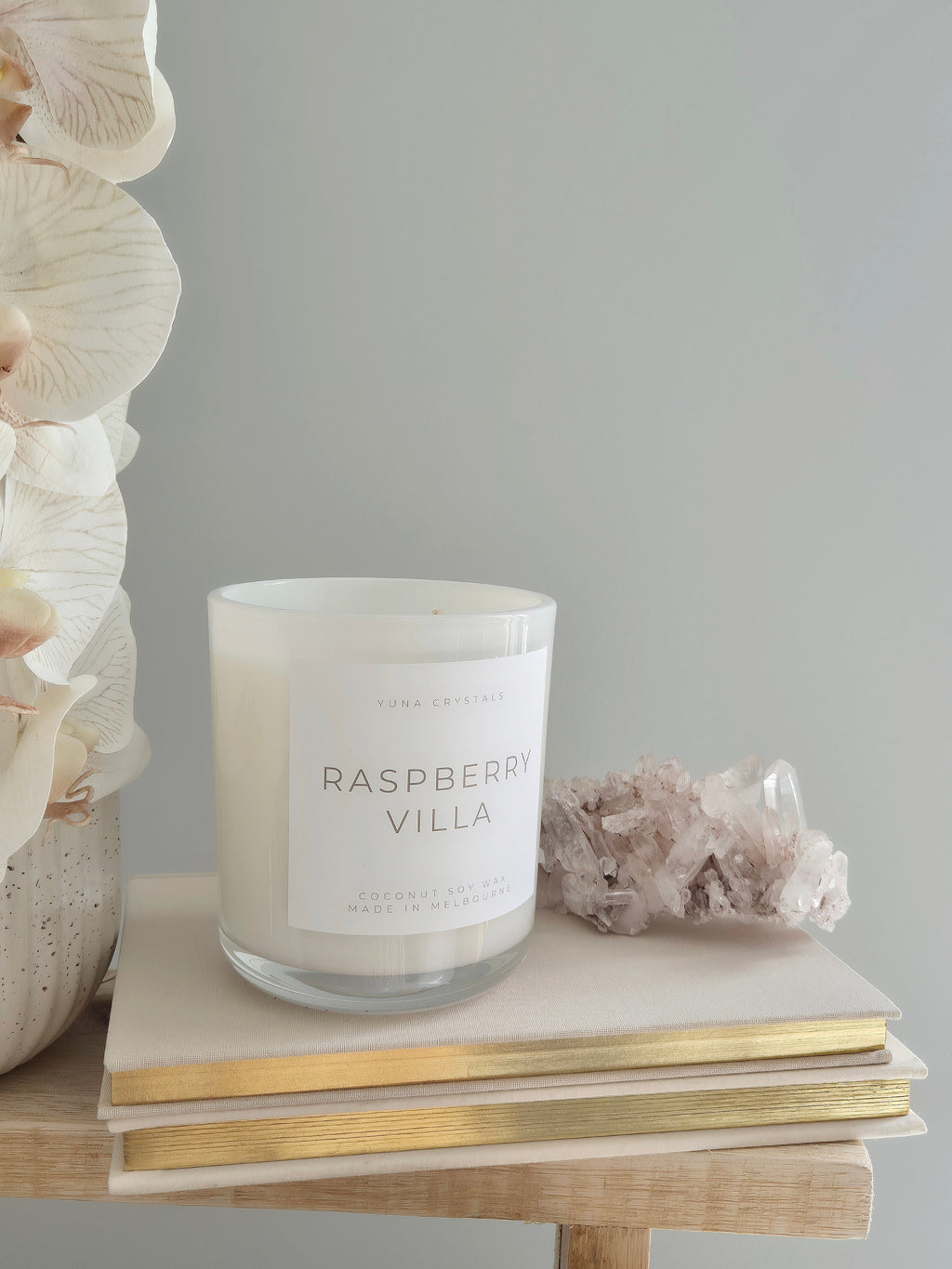 Raspberry Villa Coconut Soy Candle