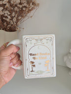 Read Books Be Kind Ceramic Book Mug in White