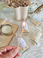 Pastel Matchsticks in Glass Potion Bottle