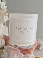 Raspberry Villa Coconut Soy Candle