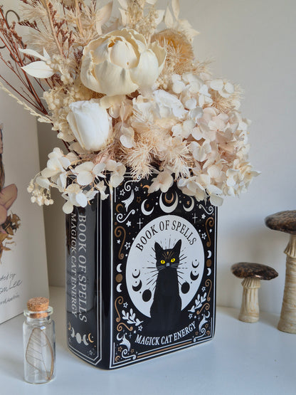 Black Cat Magick Ceramic Vase