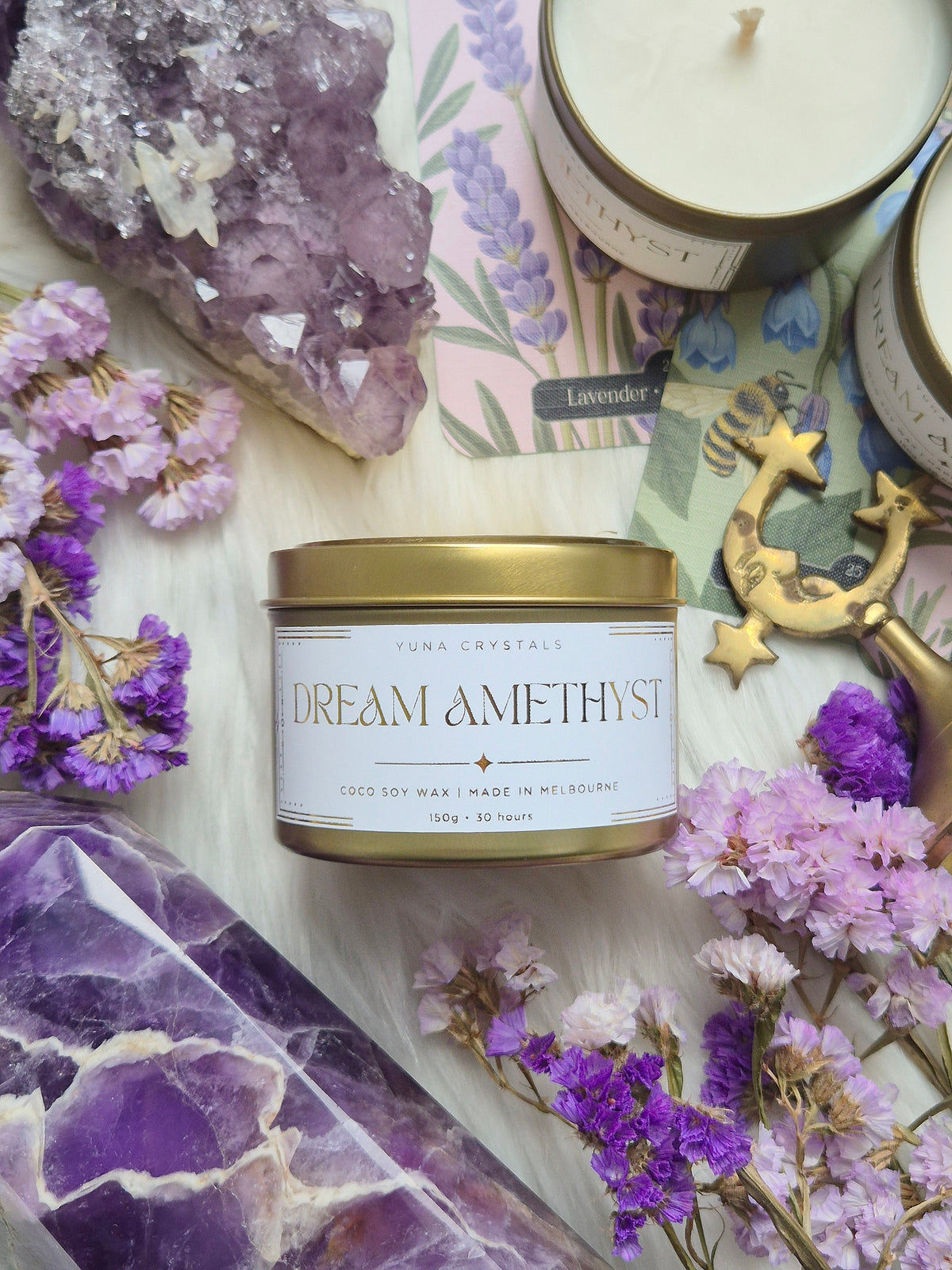 Dream Amethyst Tin Candle