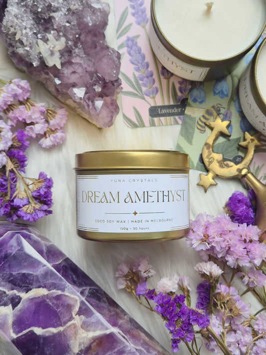 Dream Amethyst Tin Candle