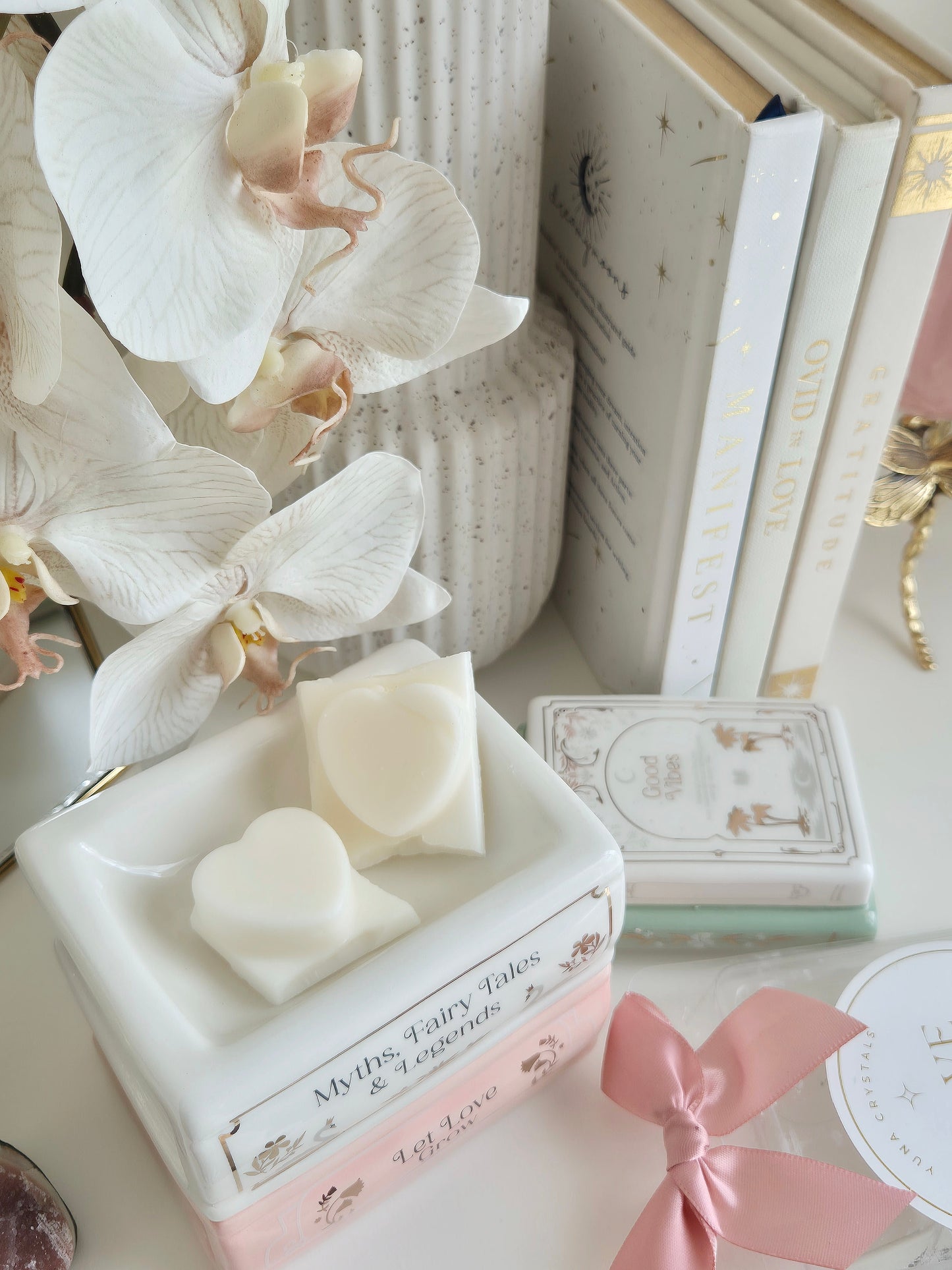 Stack of Pastel Books Wax & Oil Warmer