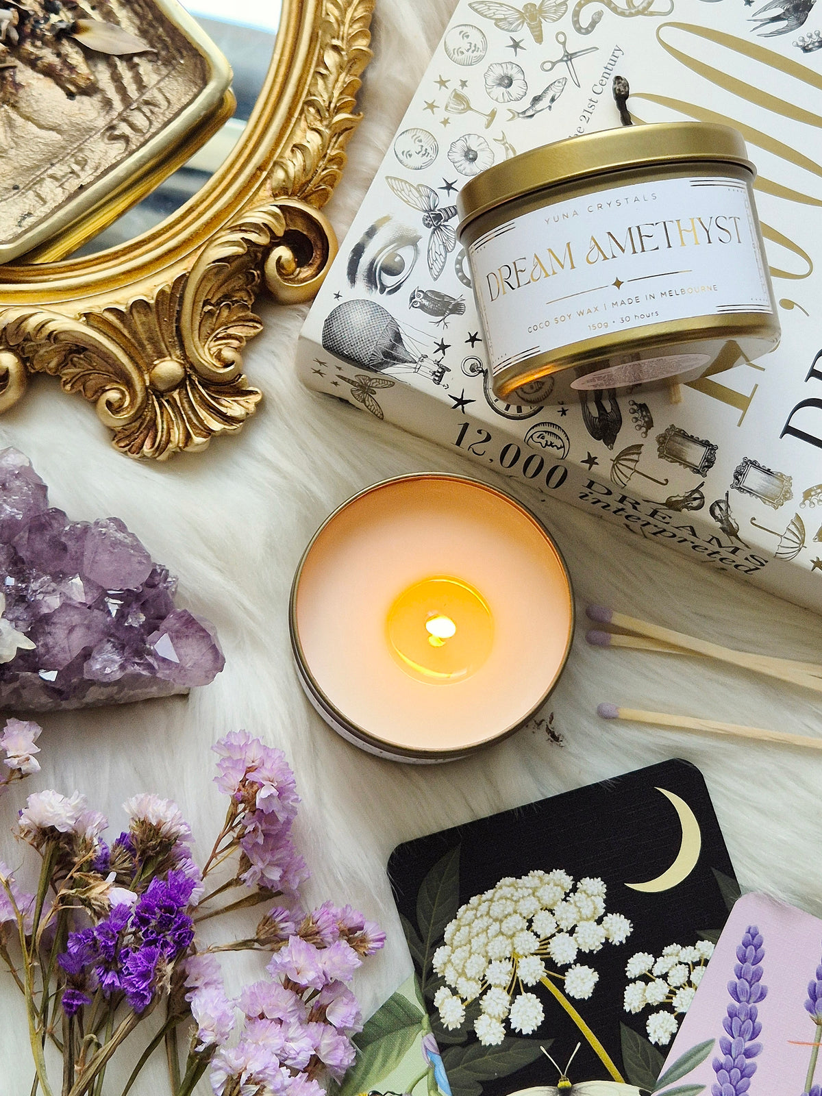 Dream Amethyst Tin Candle
