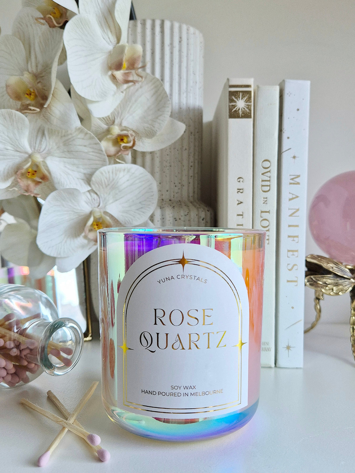 Rose Quartz Coconut Soy Candle