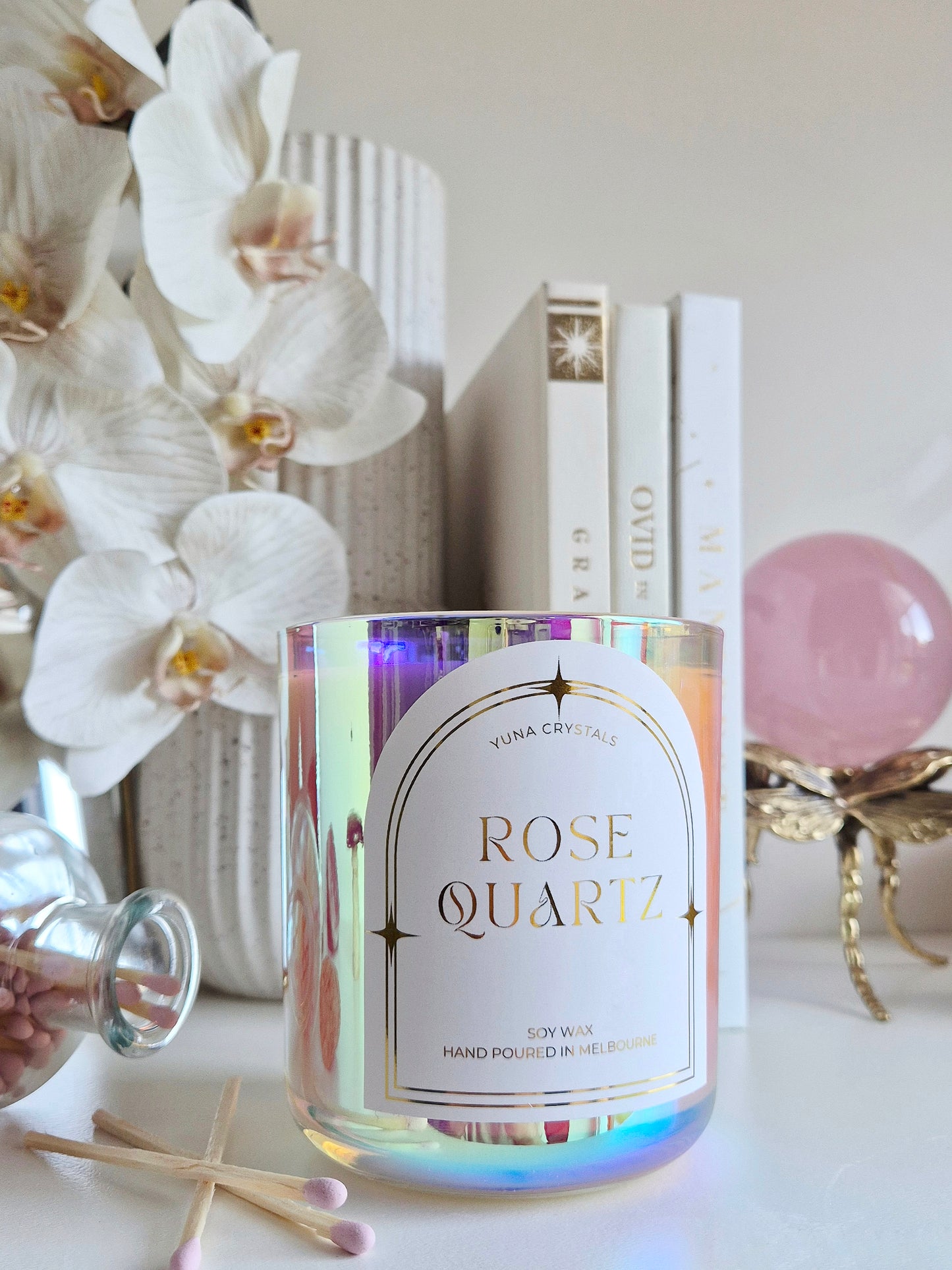 Rose Quartz Candle