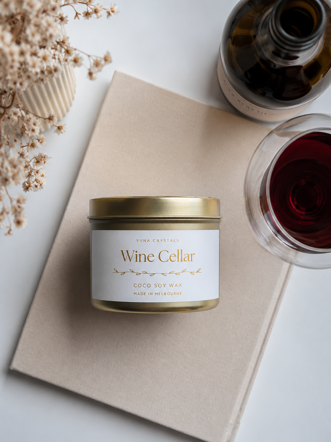 Wine Cellar Tin Candle