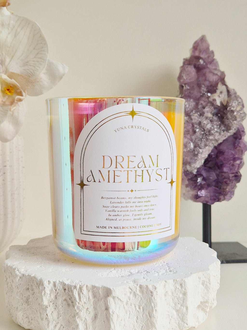 Dream Amethyst Coco Soy Candle