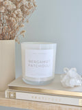 Bergamot Patchouli Coconut Soy Candle