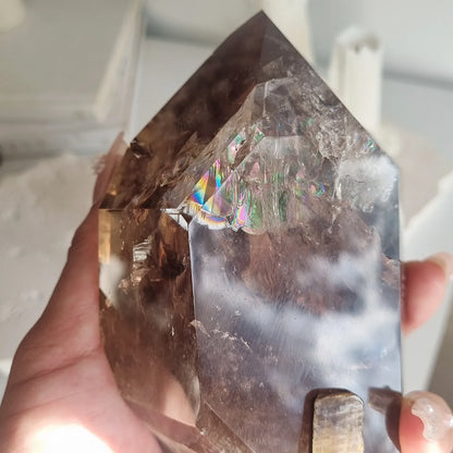 Smoky Quartz DT On Stand