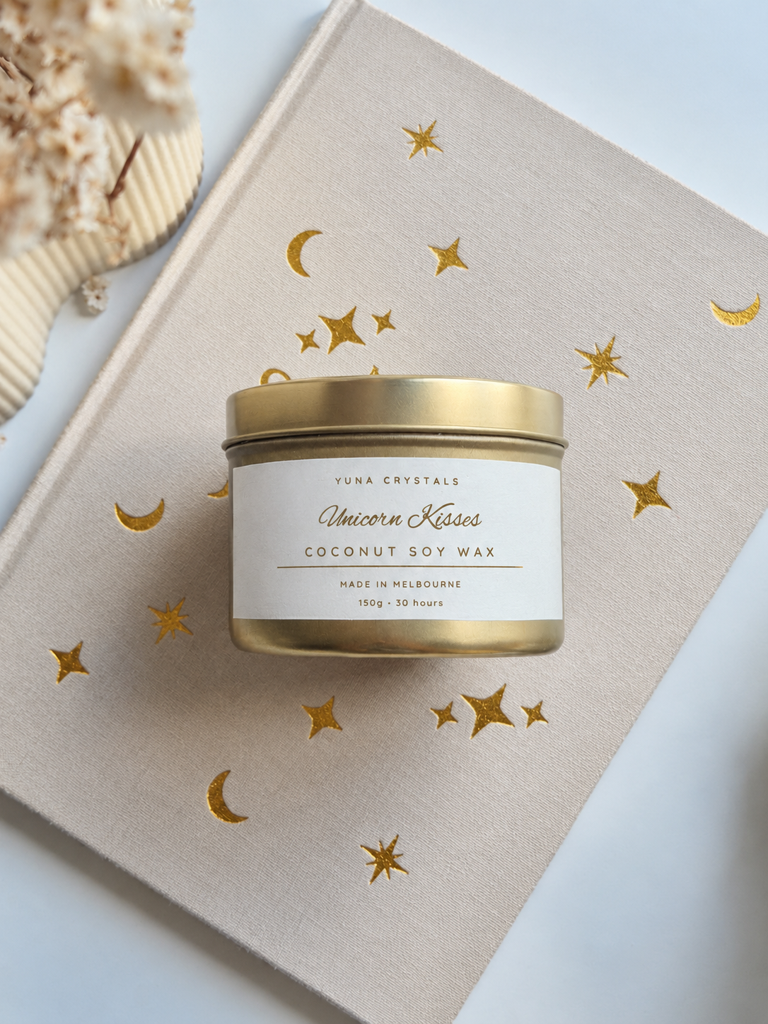 Unicorn Kisses Travel Candle