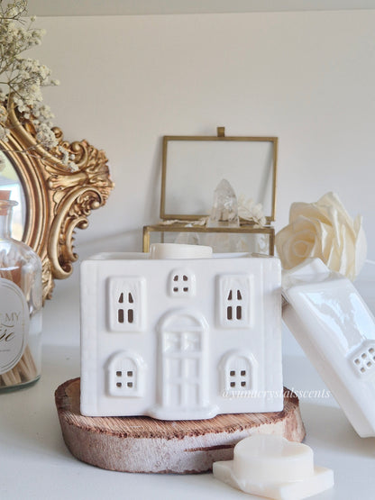 White Cottage Wax Melt Warmer