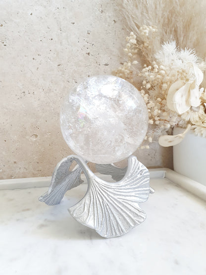 Gingko Leaf Stand Silver