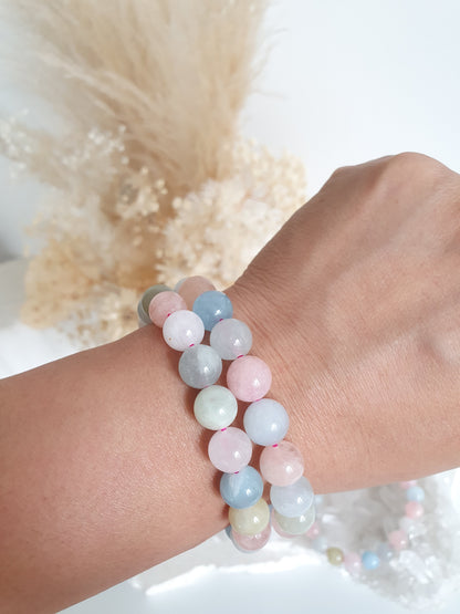 Morganite Mixed Beryl Bracelet