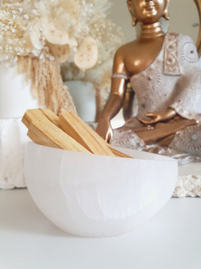 Selenite Dipped Edge Bowl