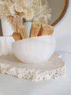 Selenite Dipped Edge Bowl
