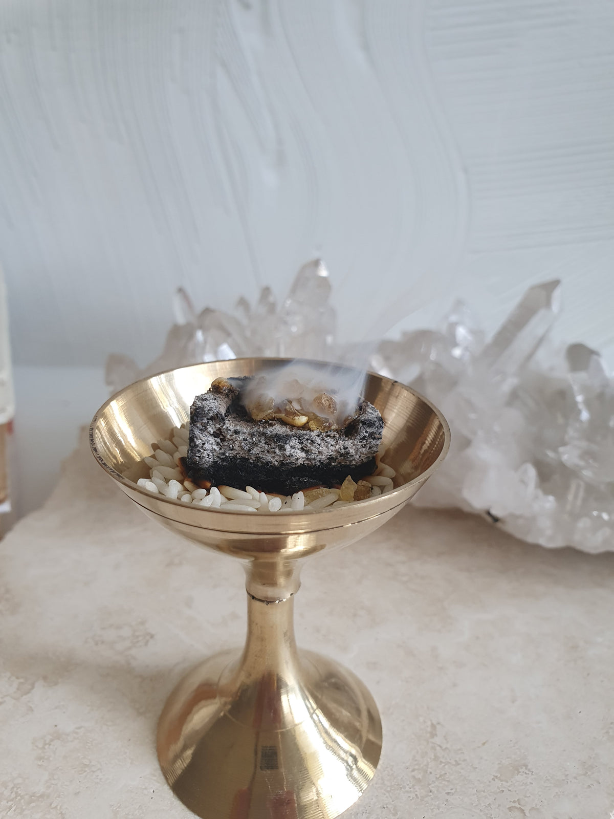 Brass Moon Incense Burner
