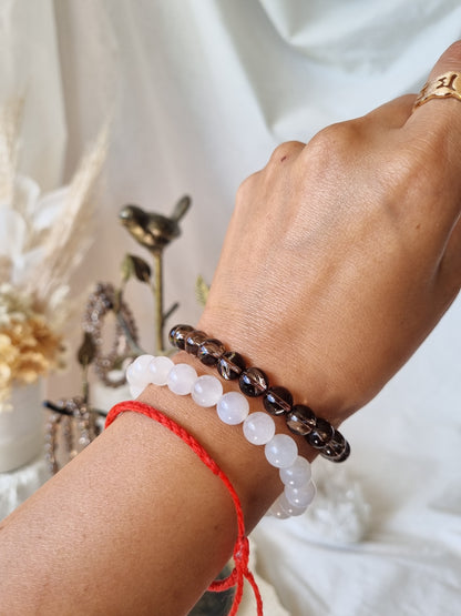Smoky Quartz Stretch Bracelet | 8mm beads