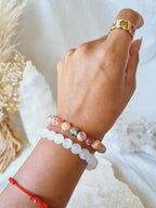 Flower Agate Stretch Bracelet