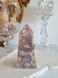 Purple Flower Agate Tower | FAT007