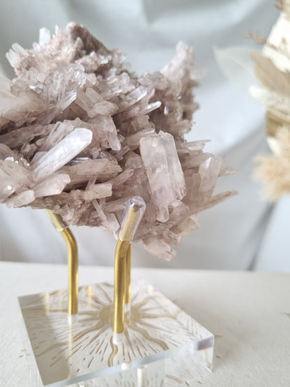 Pink Faden Quartz Cluster | PFC02