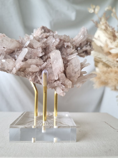 Pink Faden Quartz Cluster | PFC02