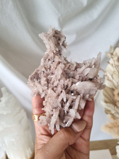 Pink Faden Quartz Cluster | PFC02