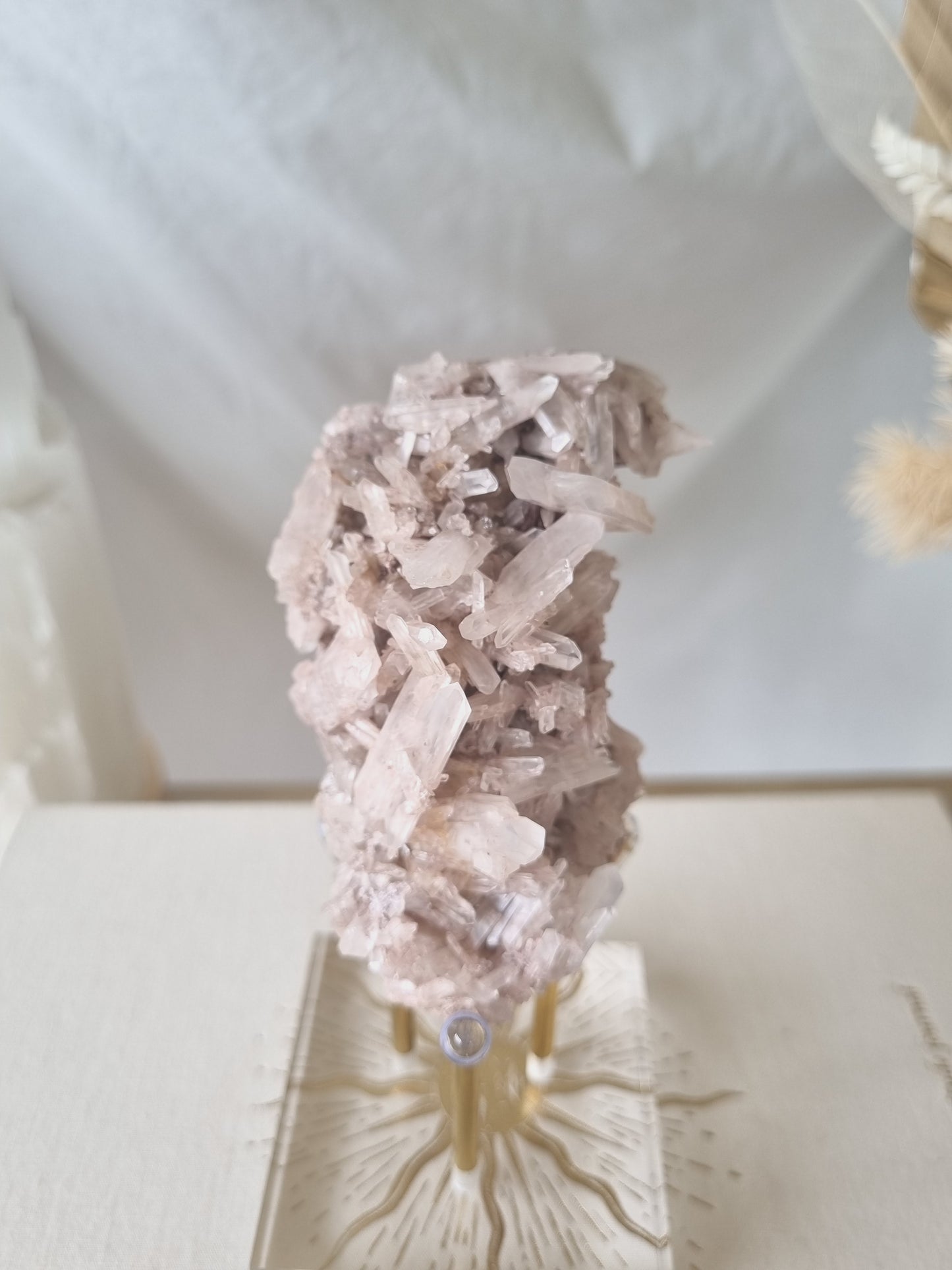 Pink Faden Quartz Cluster | PFC09