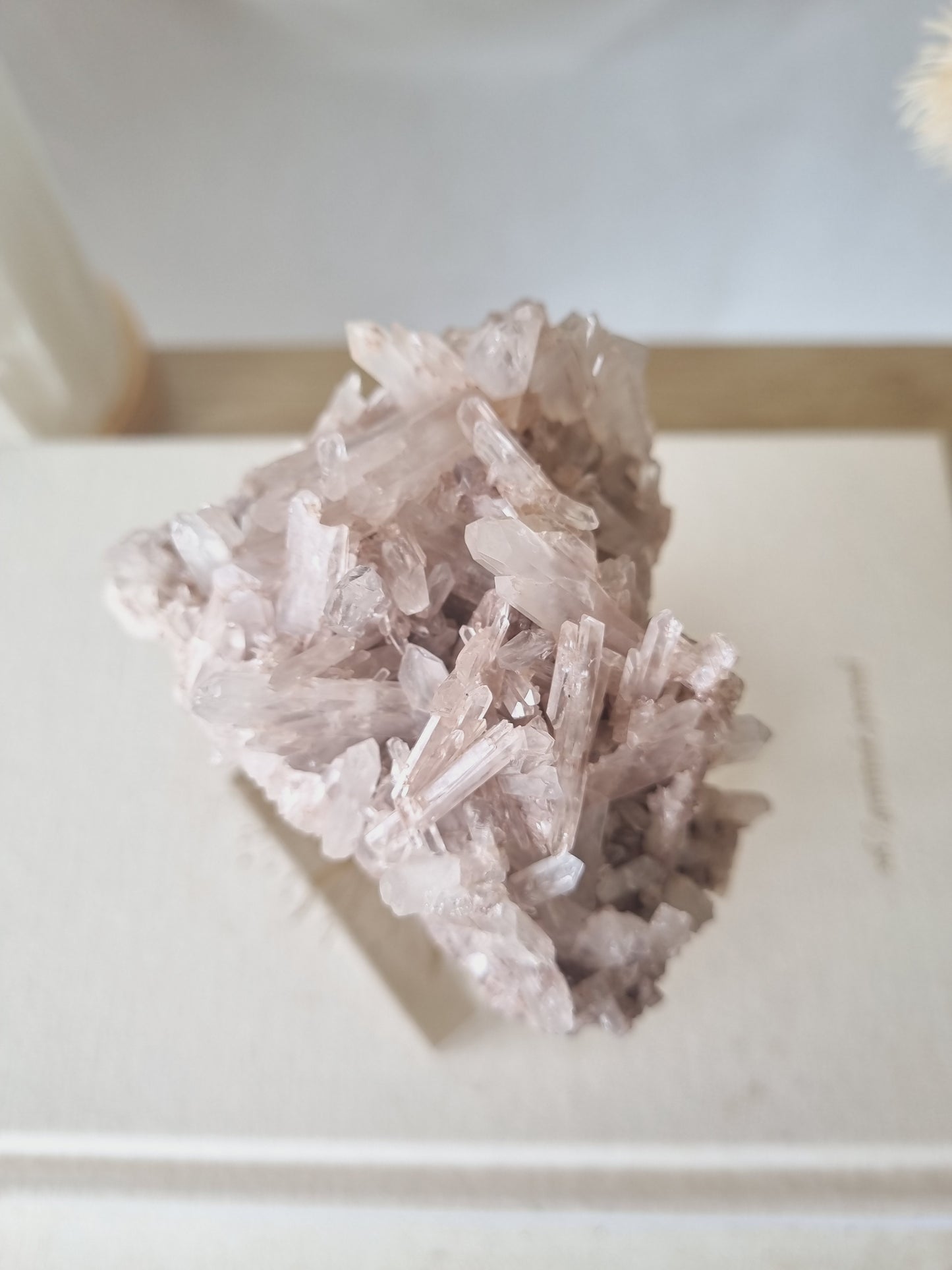 Pink Faden Quartz Cluster | PFC10