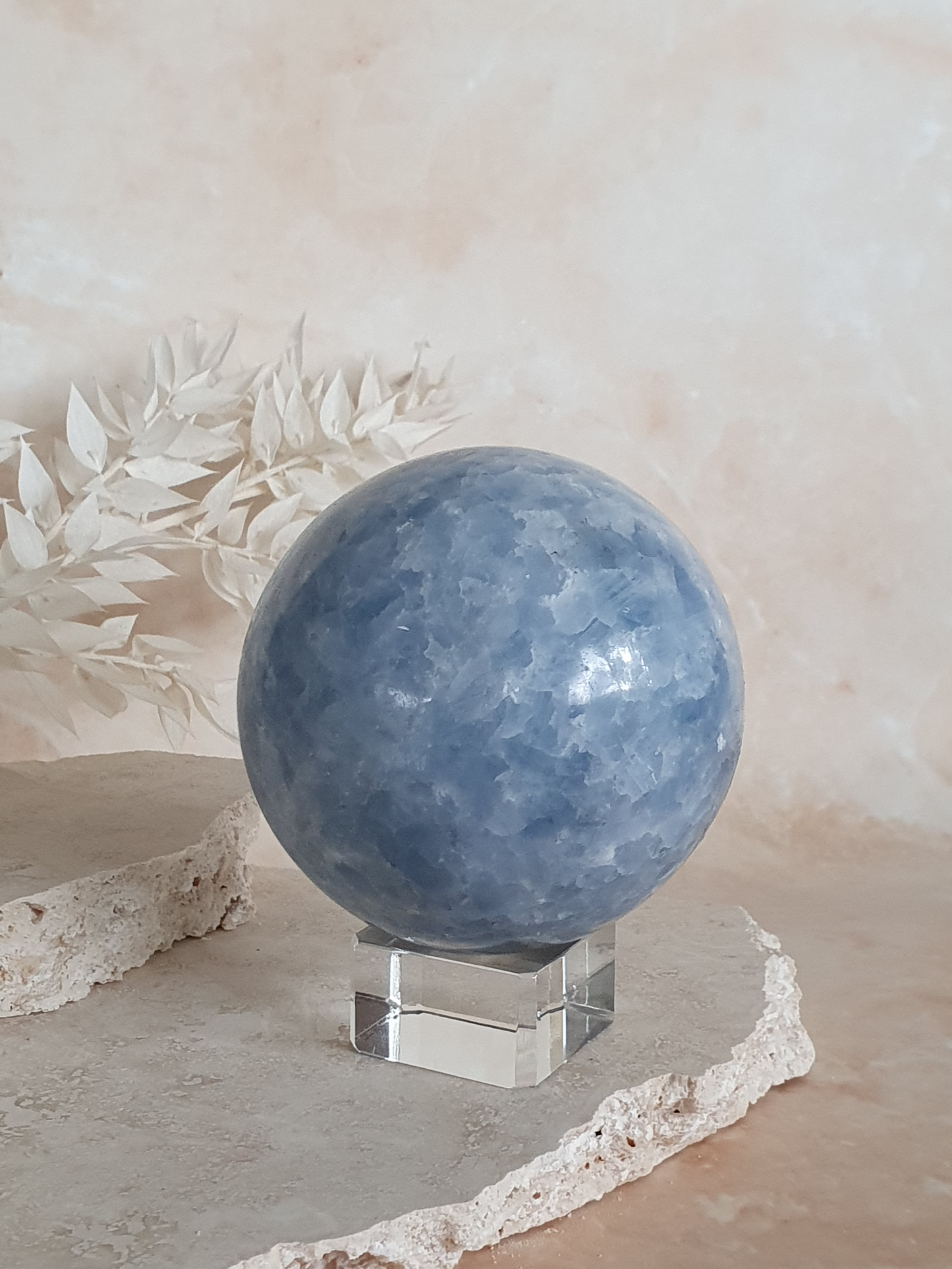 Blue Calcite Sphere - BCA2