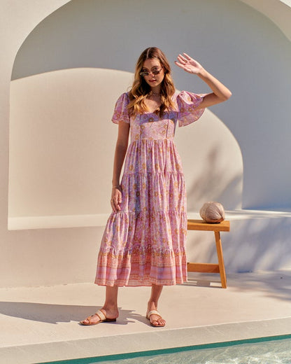 Cranberry Maxi Dress
